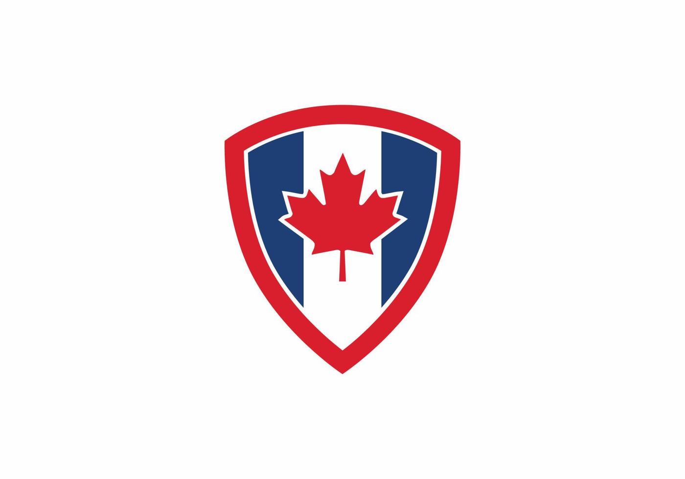 acero scudo canadese icona logo simbolo ispirazione per il design vettore