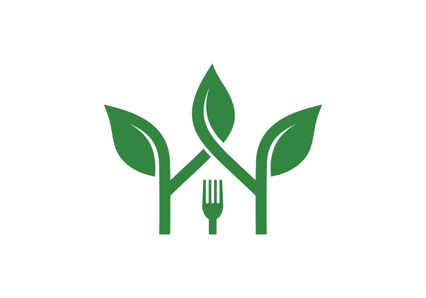 modello di progettazione del logo di cibo biologico di cucina casalinga vettore