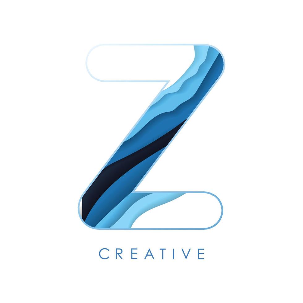 logo z lettera design con caratteri e lettere creative. vettore