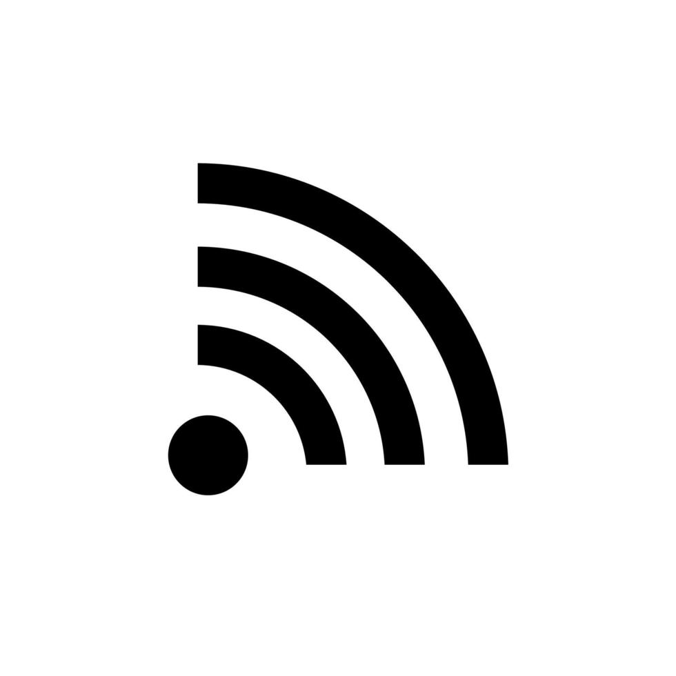 icona wifi isolato su sfondo bianco vettore