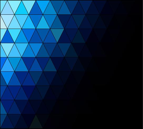 Priorità bassa del mosaico di griglia quadrata blu, modelli di design creativo vettore