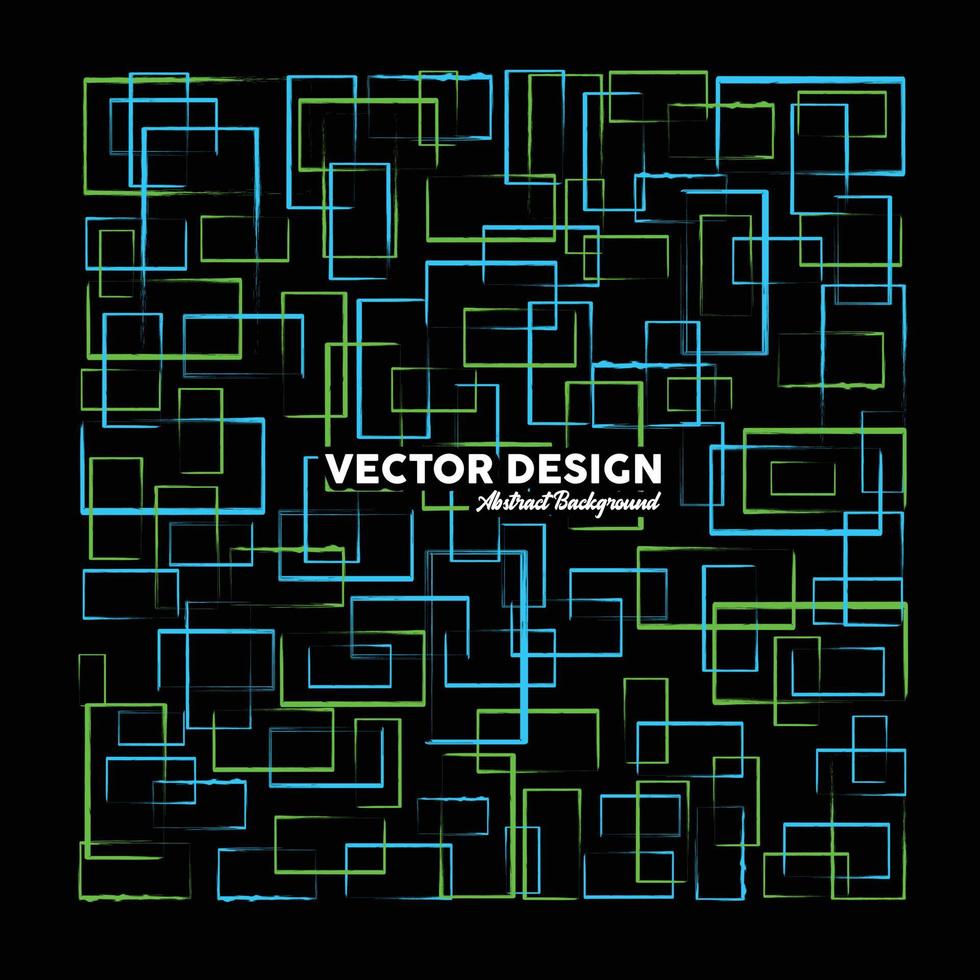 sfondo astratto artistico nei colori verde chiaro e azzurro fatto di forme rettangolari casuali. illustrazione vettoriale.eps vettore