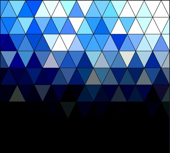 Priorità bassa del mosaico di griglia quadrata blu, modelli di design creativo vettore