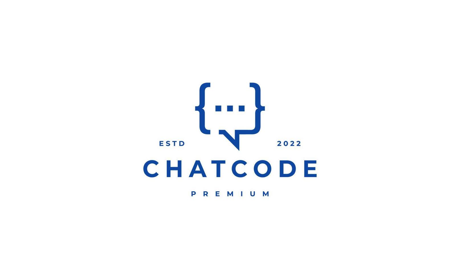 codice chat talk modello di progettazione logo vettore