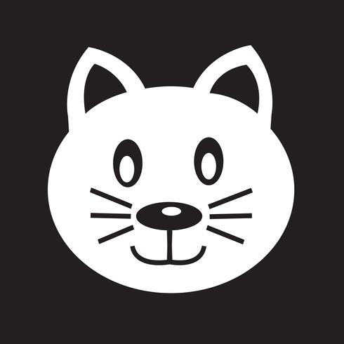 Segno di simbolo dell&#39;icona di gatto vettore