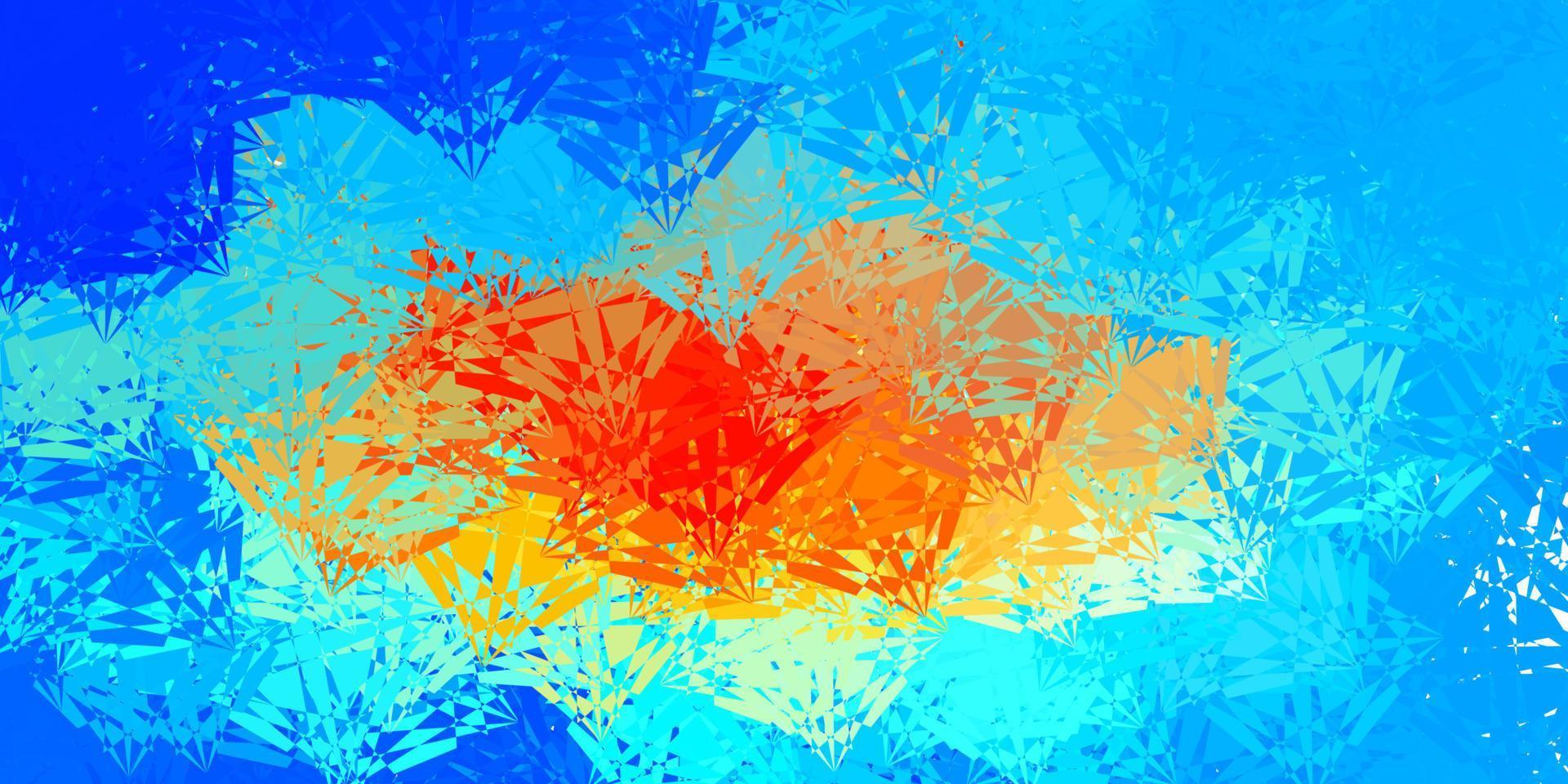 sfondo vettoriale azzurro, rosso con forme poligonali.