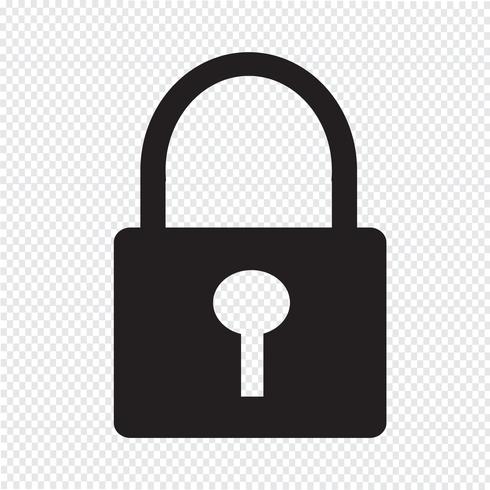 Lock Icona simbolo vettore