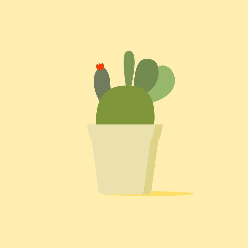 cactus, icona piatta della pianta del deserto, segno vettoriale, pittogramma colorato di cactus. simbolo, illustrazione del logo. design in stile piatto vettore