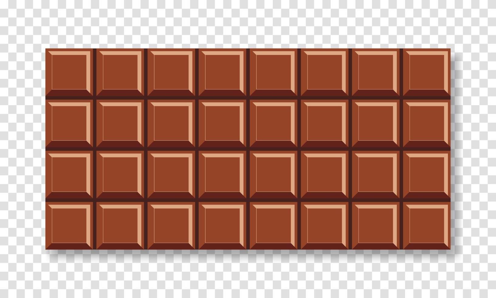 fondo isolato della barra di cioccolato al latte. illustrazione vettoriale