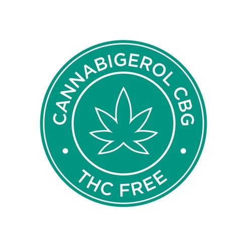 Cannabigerol CBG. Icona gratuita THC. vettore