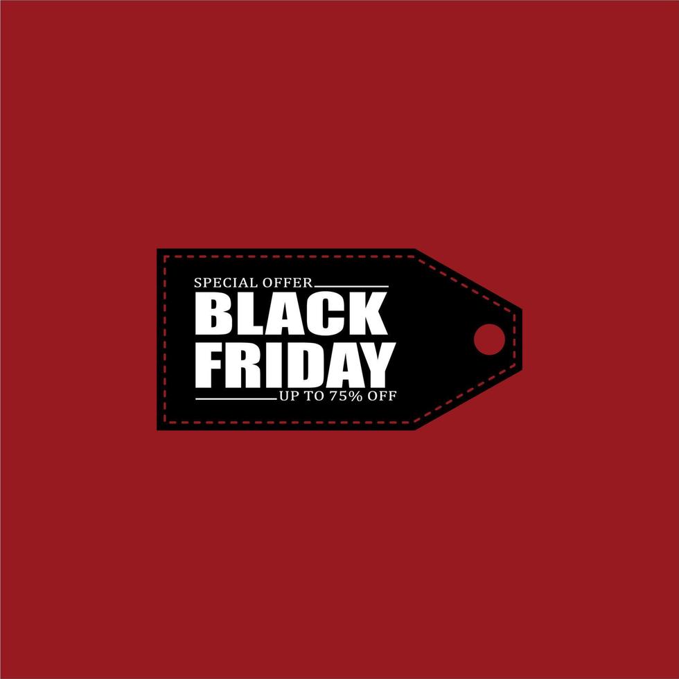 logo del venerdì nero, etichetta adesiva promozionale di vendita scontata vettore
