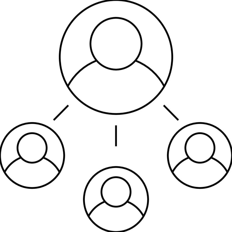 icona della linea sottile piatta di discussione di gruppo con tratti modificabili. vettore