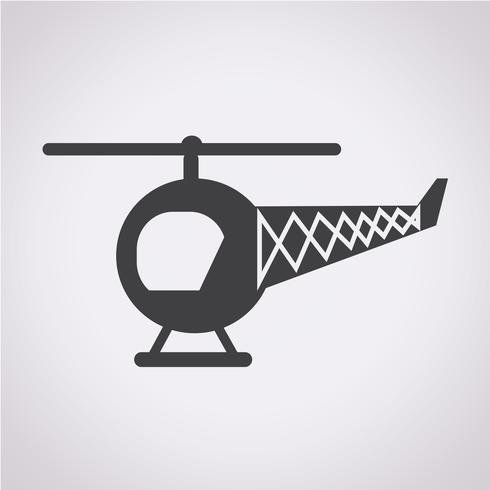Elicottero icona simbolo segno vettore