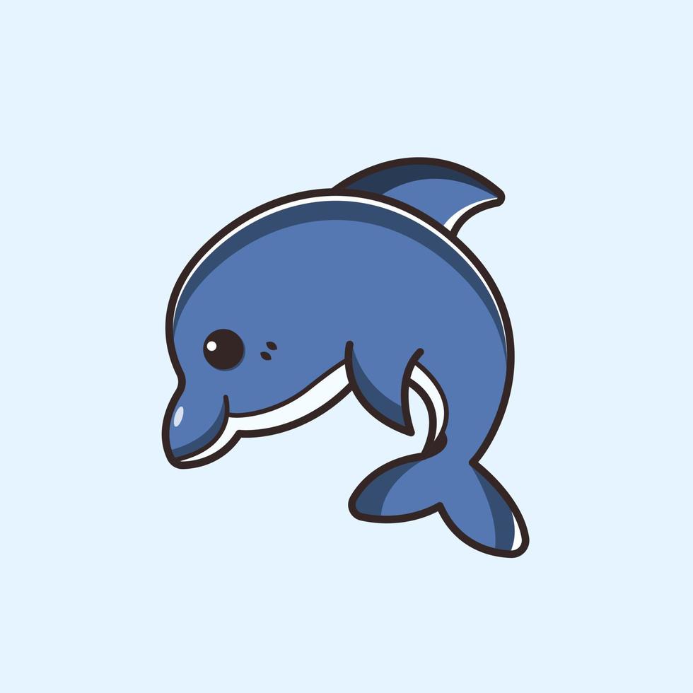 illustrazione del delfino vettore premium