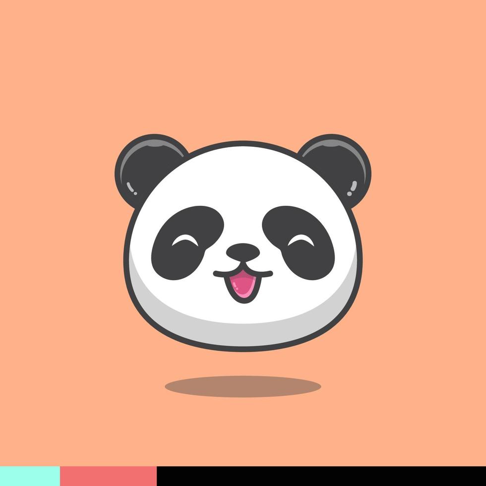 illustrazione di panda carino vettore
