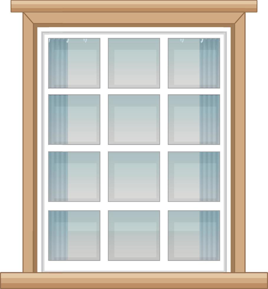 una finestra per condominio o facciata di casa vettore