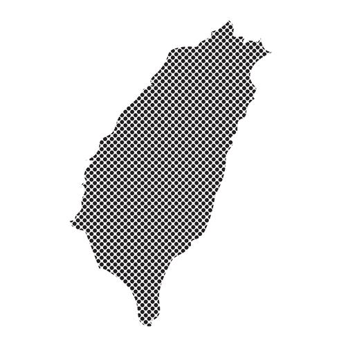Segno simbolo mappa di Taiwan vettore