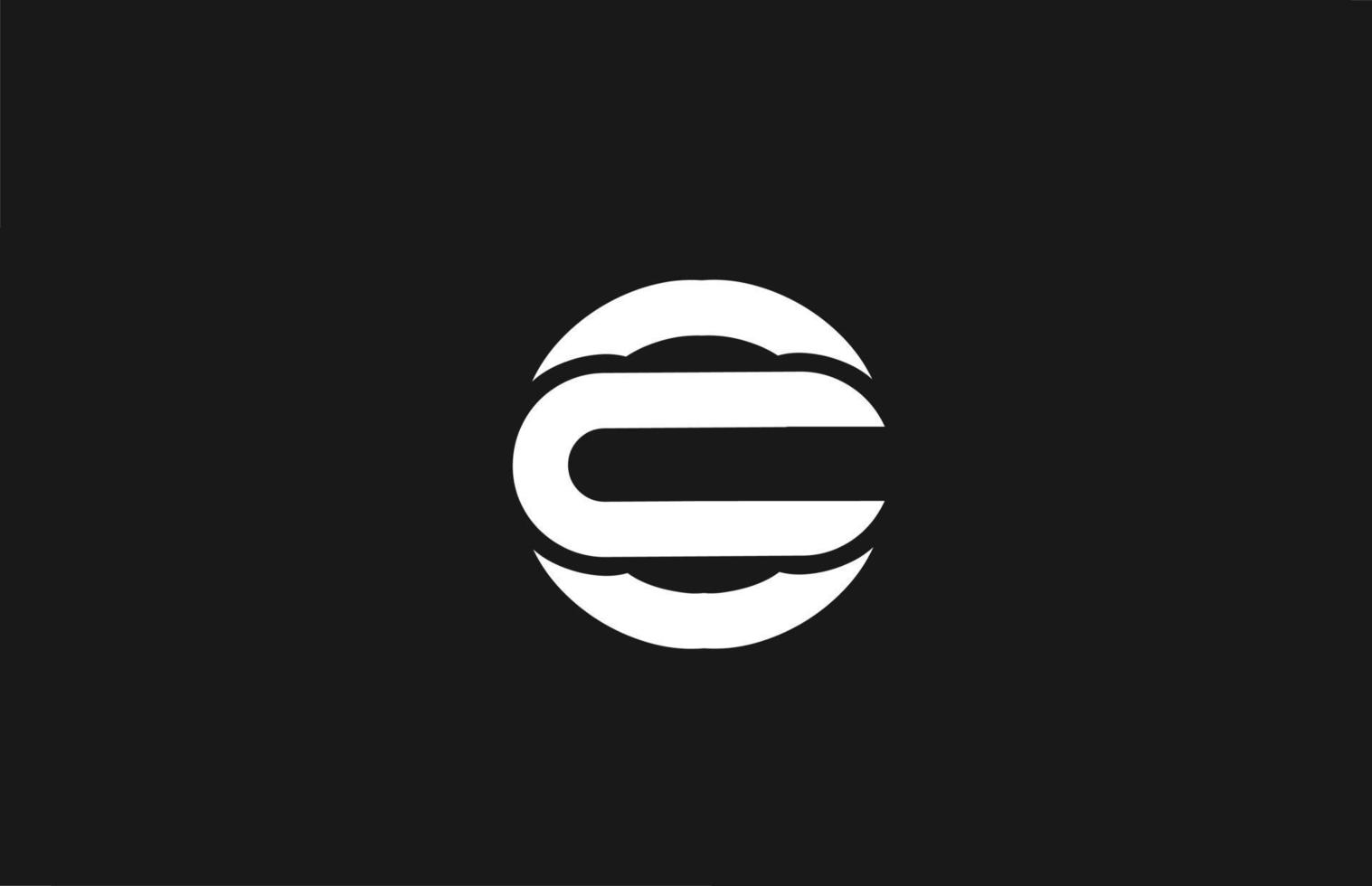 o logo dell'icona della lettera dell'alfabeto con il design della linea. modello creativo per affari e società in bianco e nero vettore