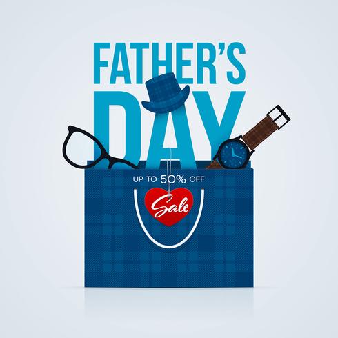 Volantino vendita Fathers Day vettore