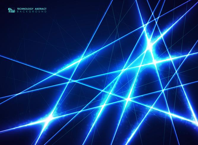 Linea blu astratta di tecnologia del modello di progettazione di energia per il grande fondo di dati. È possibile utilizzare per il design futuristico, annuncio, poster, opere d&#39;arte, relazione annuale. vettore