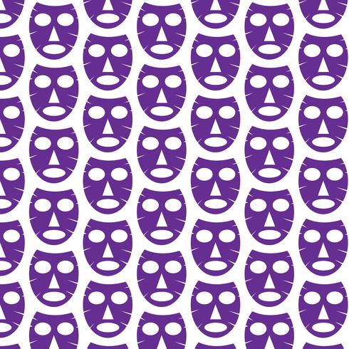 Pattern background Icona maschera facciale vettore