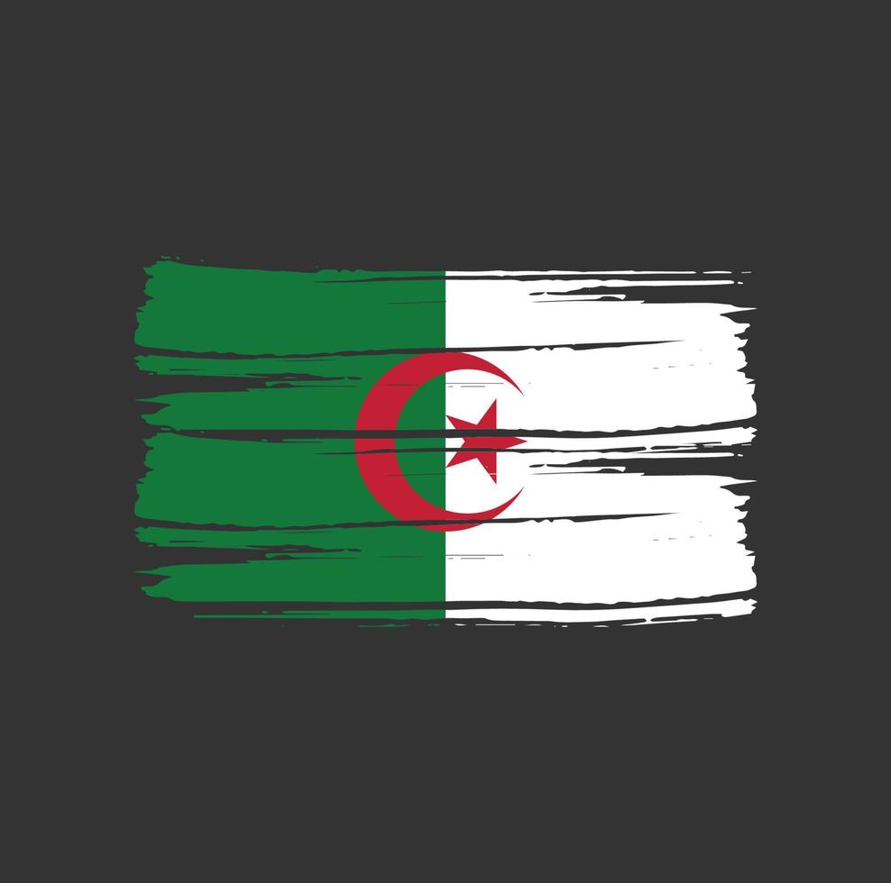 pennellate bandiera algeria vettore