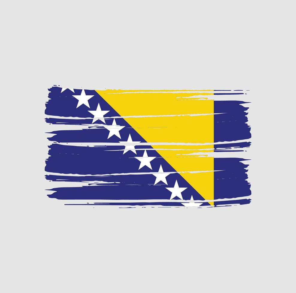 pennellate bandiera bosnia erzegovina vettore