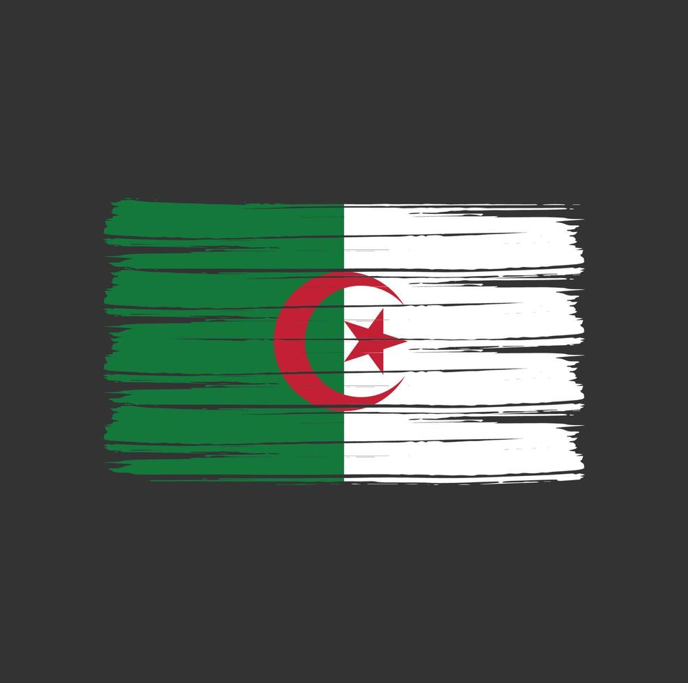 pennello bandiera algeria vettore