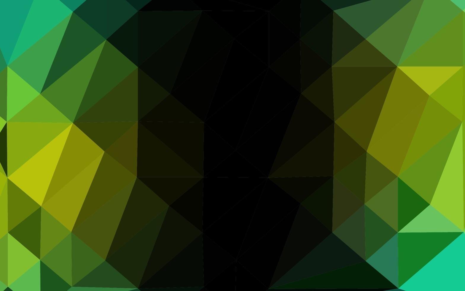 layout di poli basso vettoriale verde chiaro, giallo.