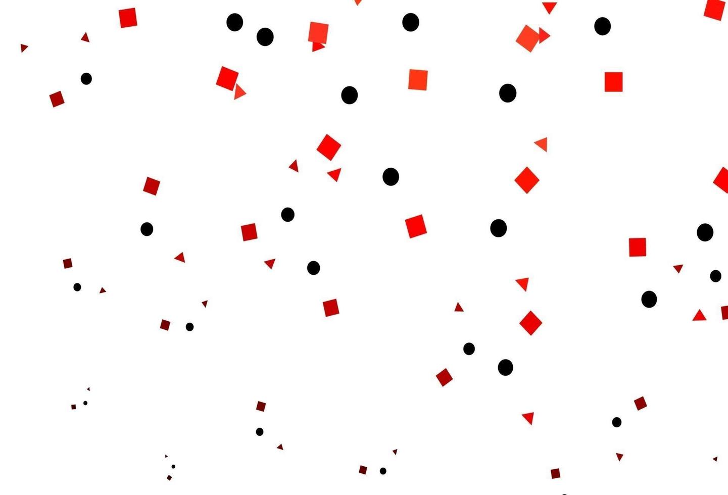 copertina vettoriale rosso chiaro in stile poligonale con cerchi.