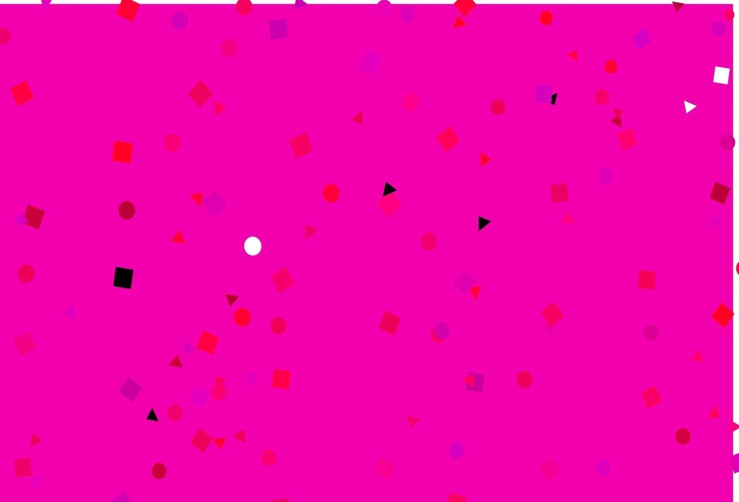 modello vettoriale viola chiaro, rosa con cristalli, cerchi, quadrati.
