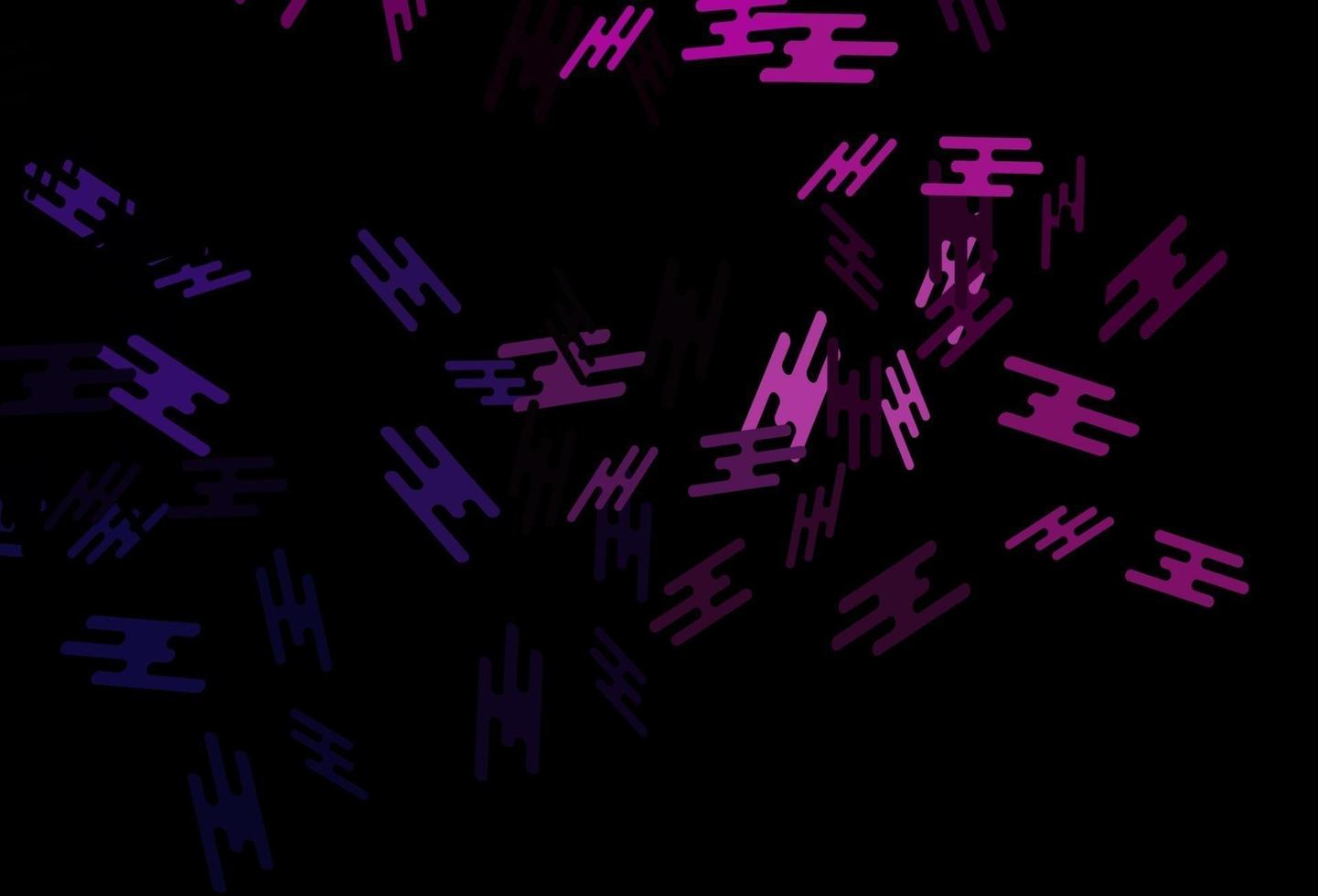 sfondo vettoriale viola scuro, rosa con lunghe linee.
