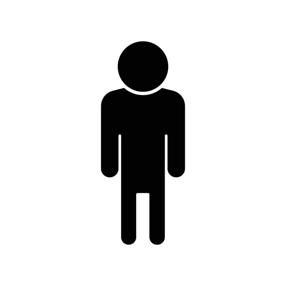 icona di persone. stile glifo. silhouette. design semplice modificabile. vettore del modello di progettazione