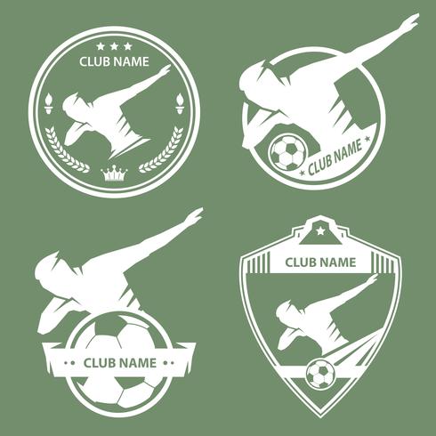 Emblema di danza del calcio vettore