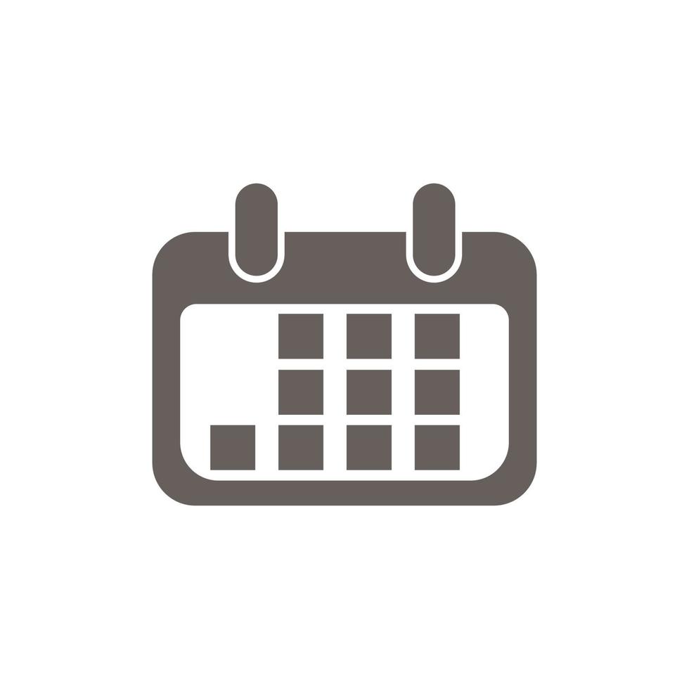 vettore icona calendario. promemoria data e ora
