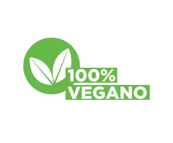 Icona di vettore vegano.