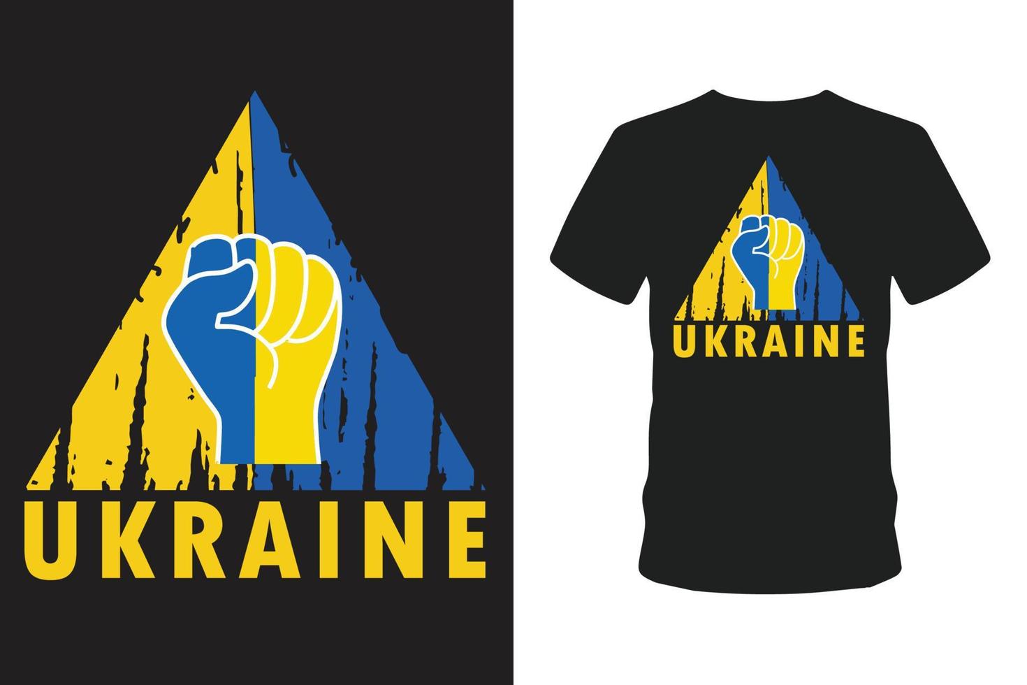 design t-shirt ucraina. vettore