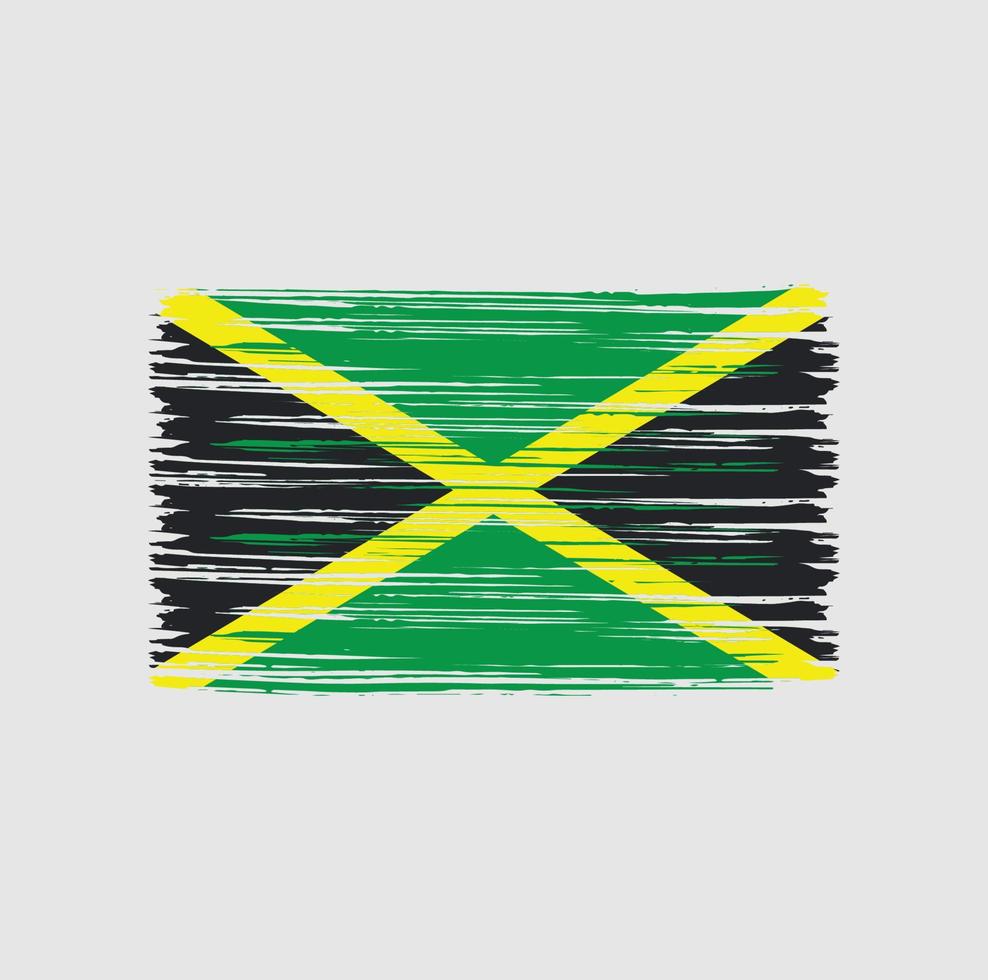 pennello bandiera giamaica vettore