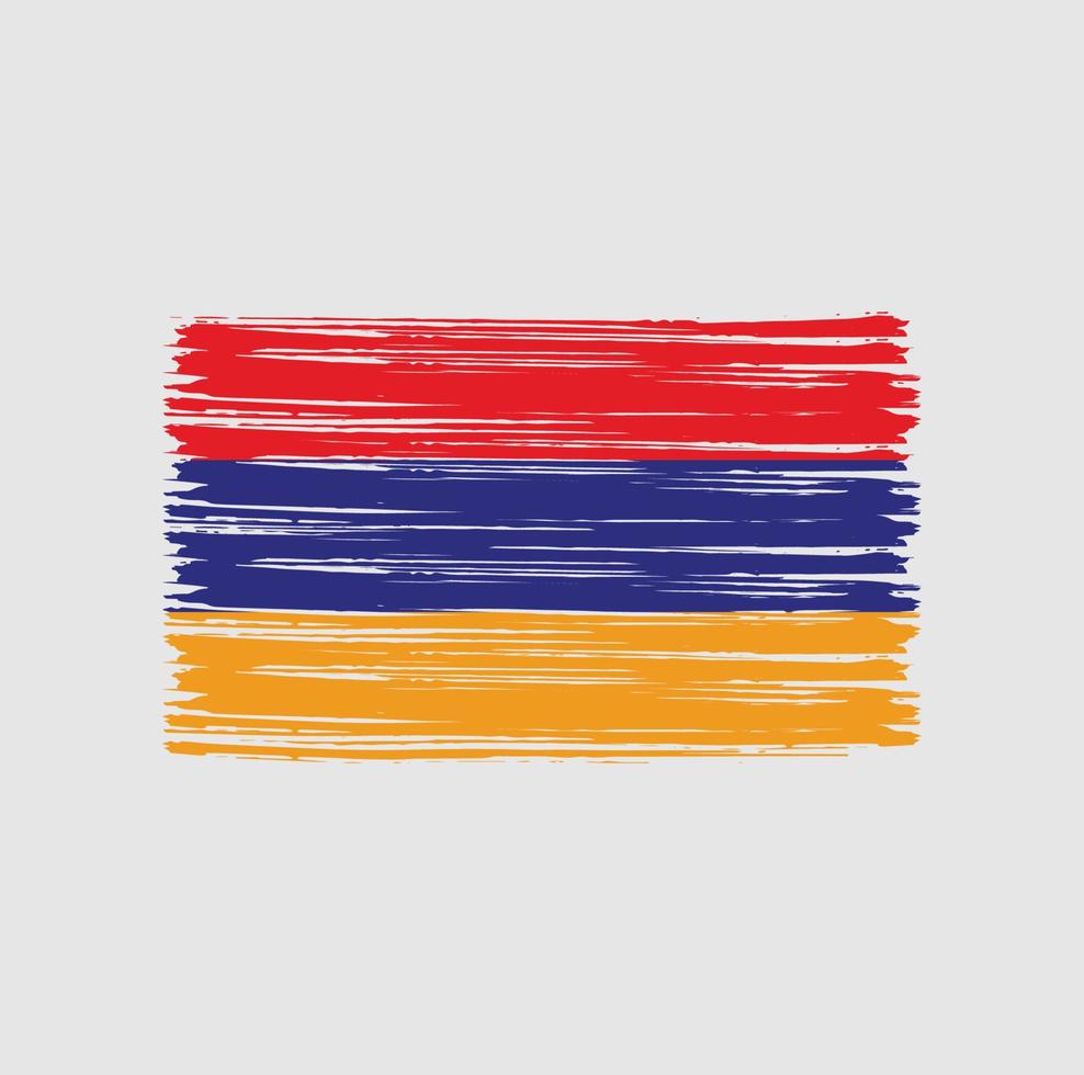 pennello bandiera armena vettore