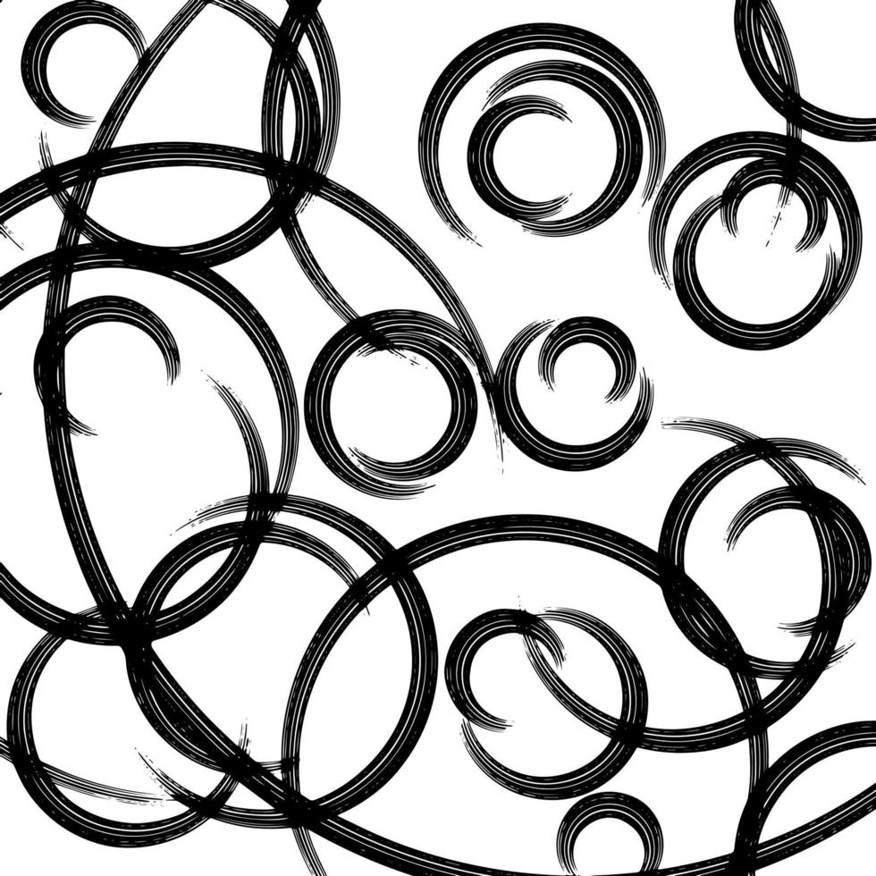 struttura vettoriale forme astratte di cerchi per creare la tua arte. modello di doodle di figura del cerchio disegnato a mano. vettore astratto moderno alla moda.
