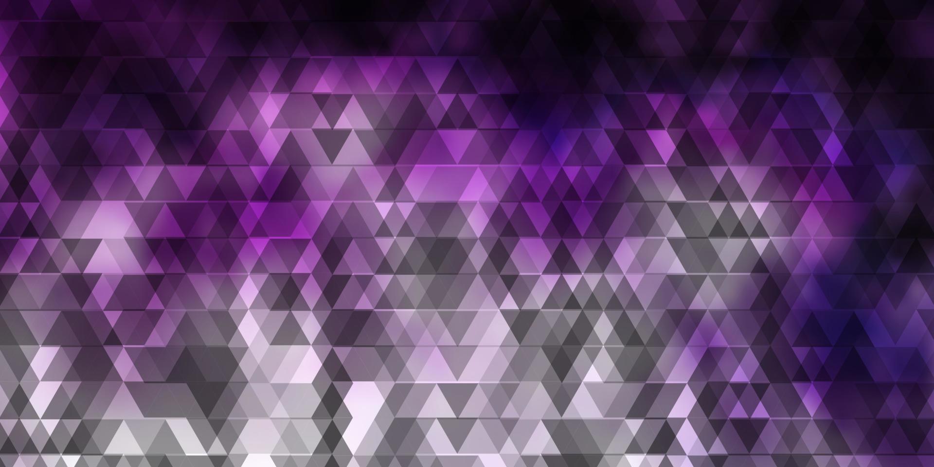 sfondo vettoriale viola chiaro con linee, triangoli.