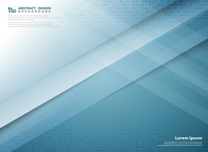 Copertura astratta di progettazione del taglio della carta del modello di tecnologia di colore di pendenza blu. illustrazione vettoriale eps10