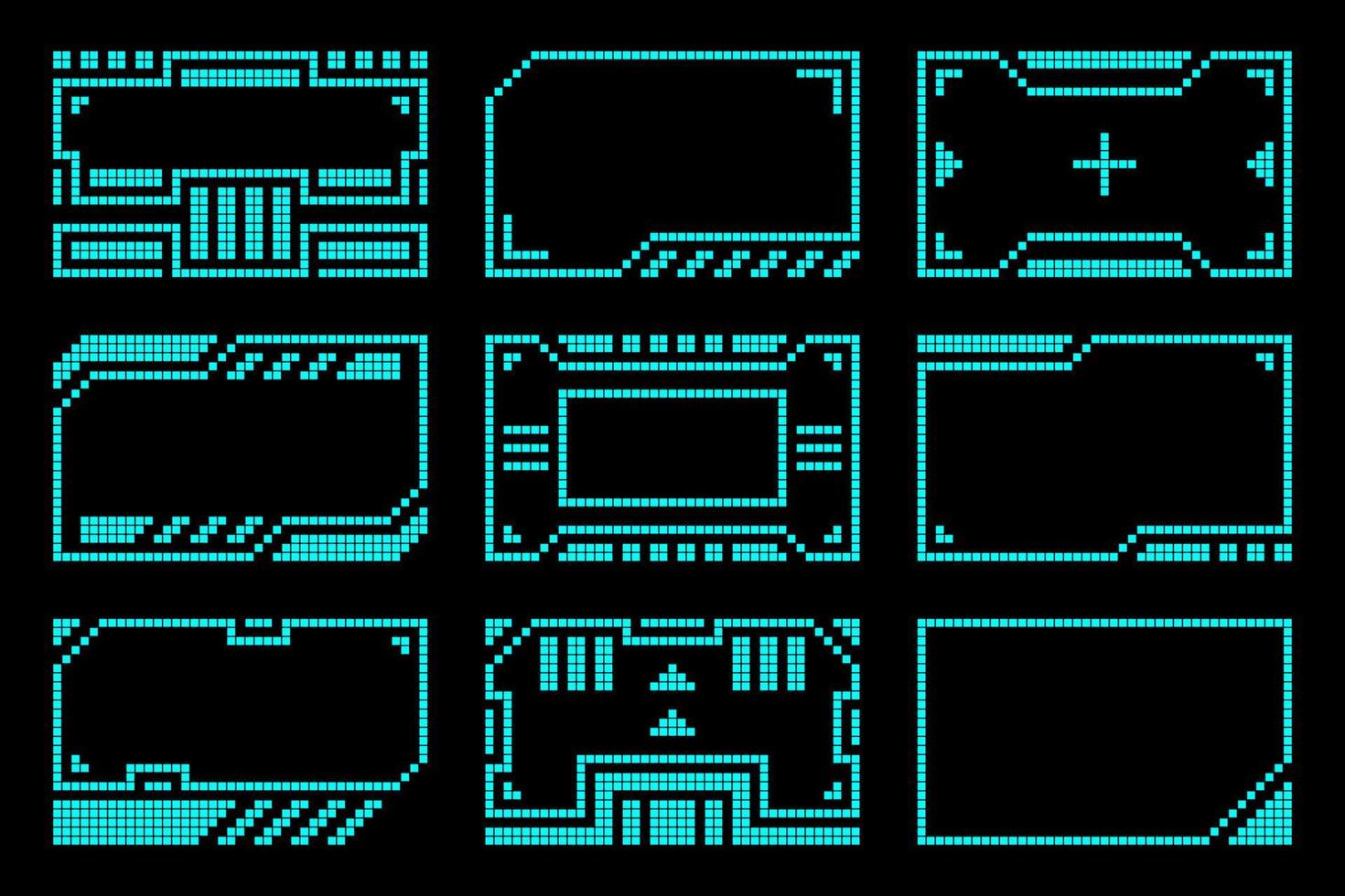 telaio astratto moderno futuristico tecnologia hud disegno vettoriale