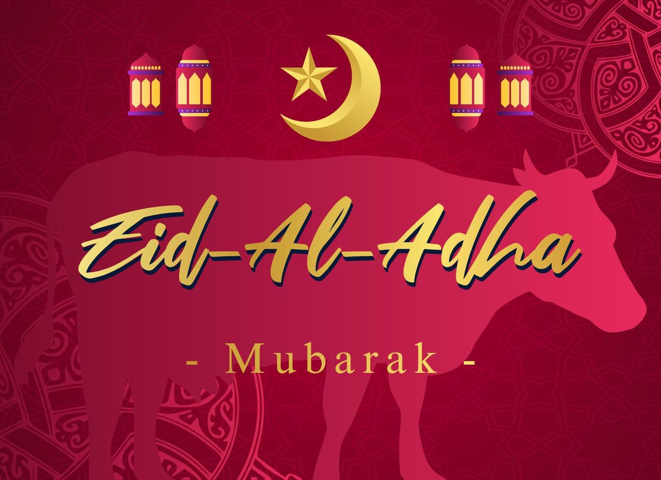 design illustrazione vettoriale eid adha mubarak con stile schizzo completo di illustrazione animale. adatto per biglietti di auguri, poster e banner.