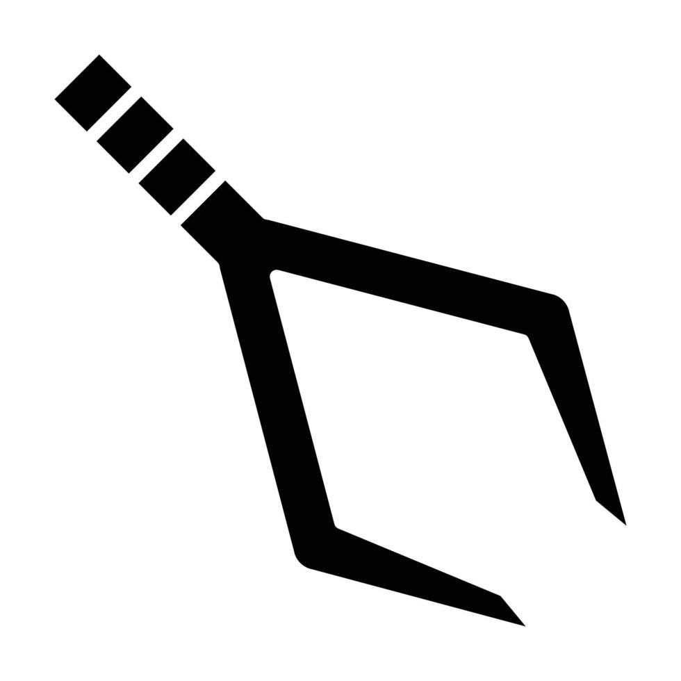 icona del glifo delle pinzette vettore