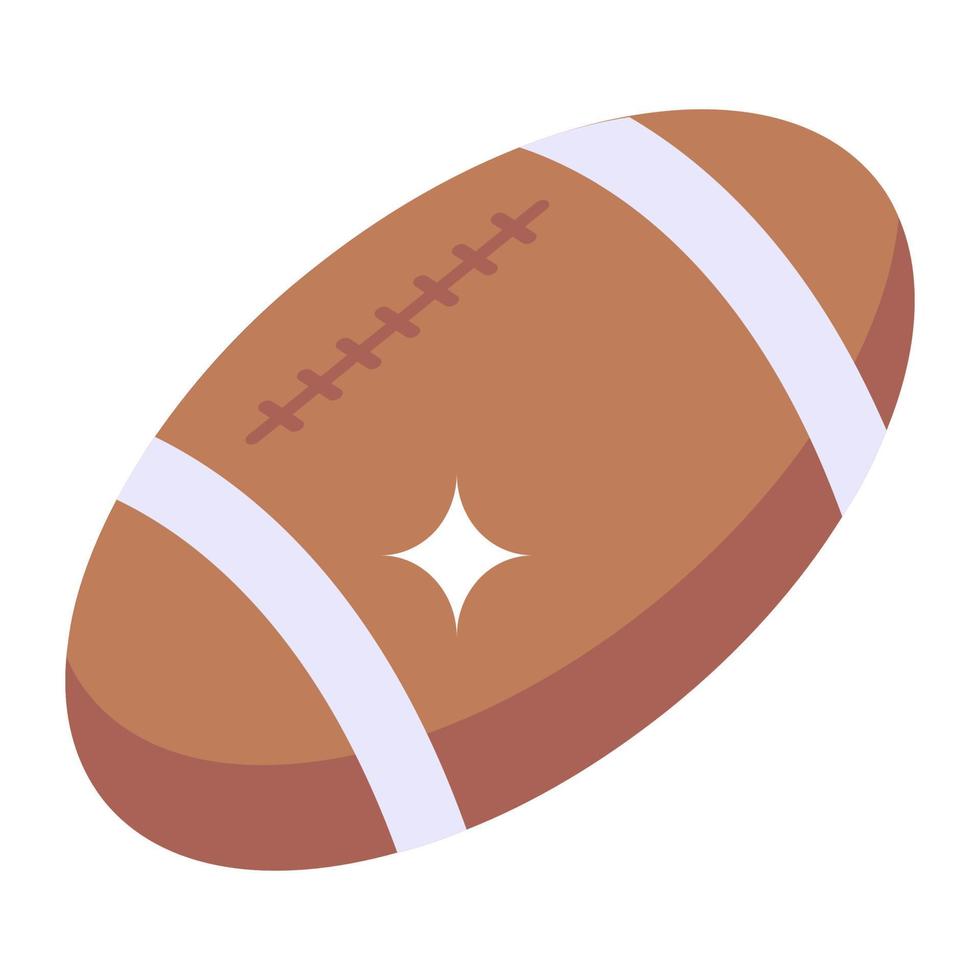 design dell'icona di football americano, vettore di rugby