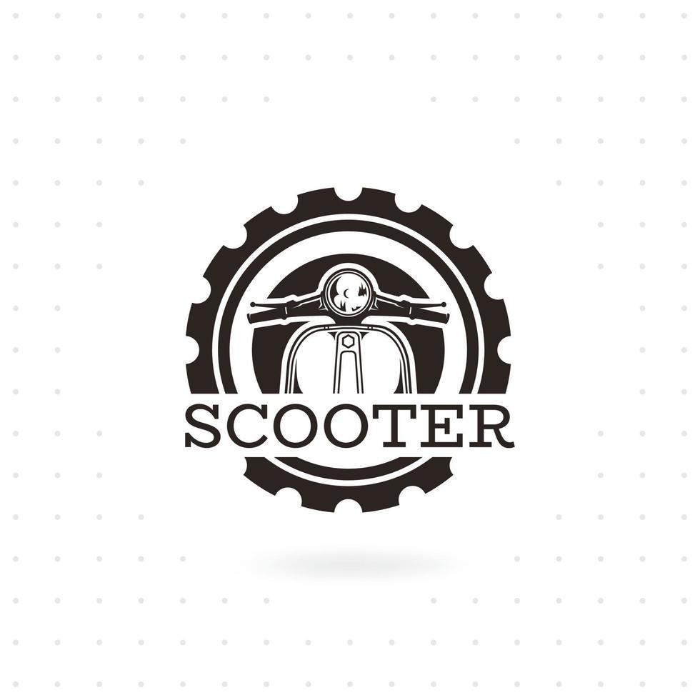 disegno di marchio di vettore di scooter