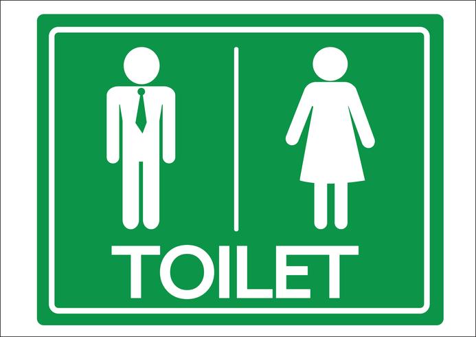 Icona maschio e femmina di simbolo di servizi igienici vettore