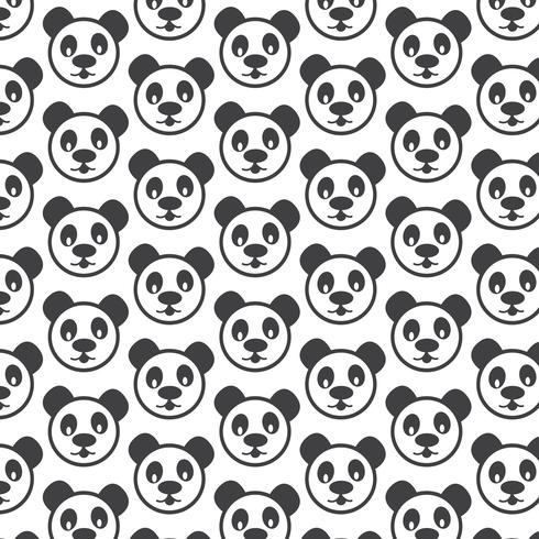 Sfondo modello Panda vettore