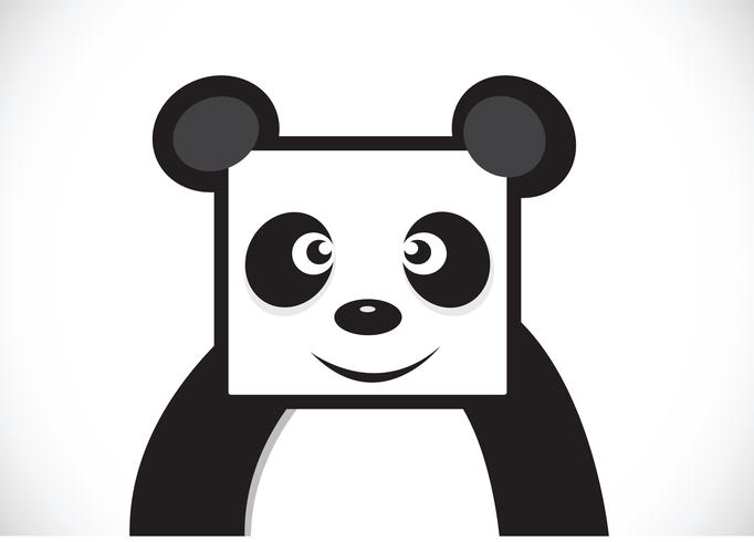Personaggio dei cartoni animati di Panda vettore